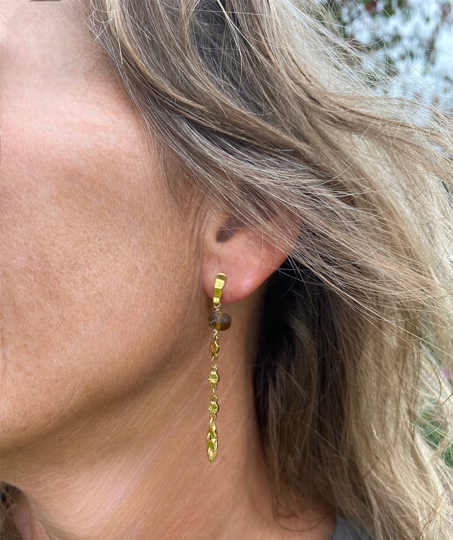 Pratensis ørering guld - brun
