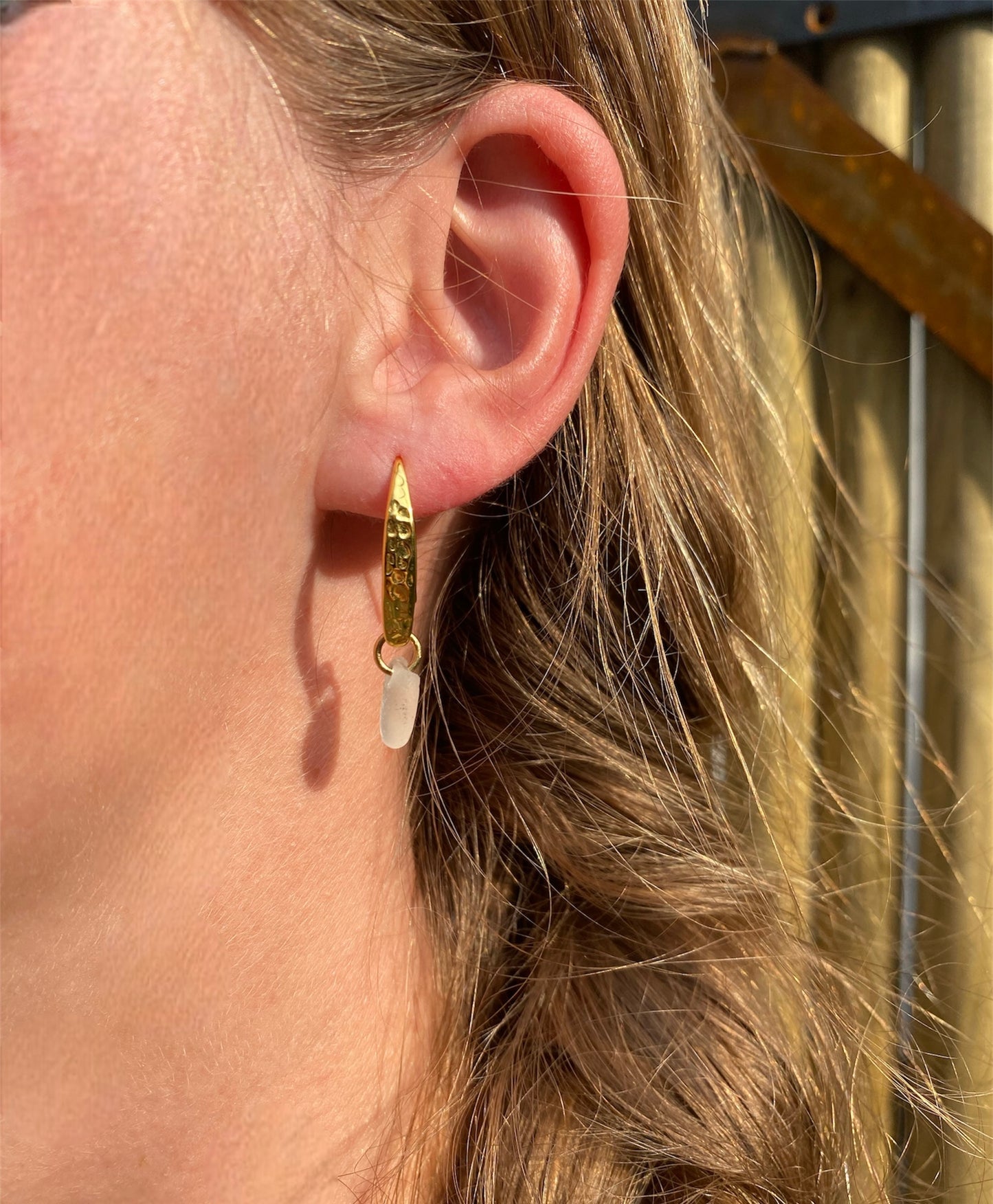 Erophillia ørering guld- hvid