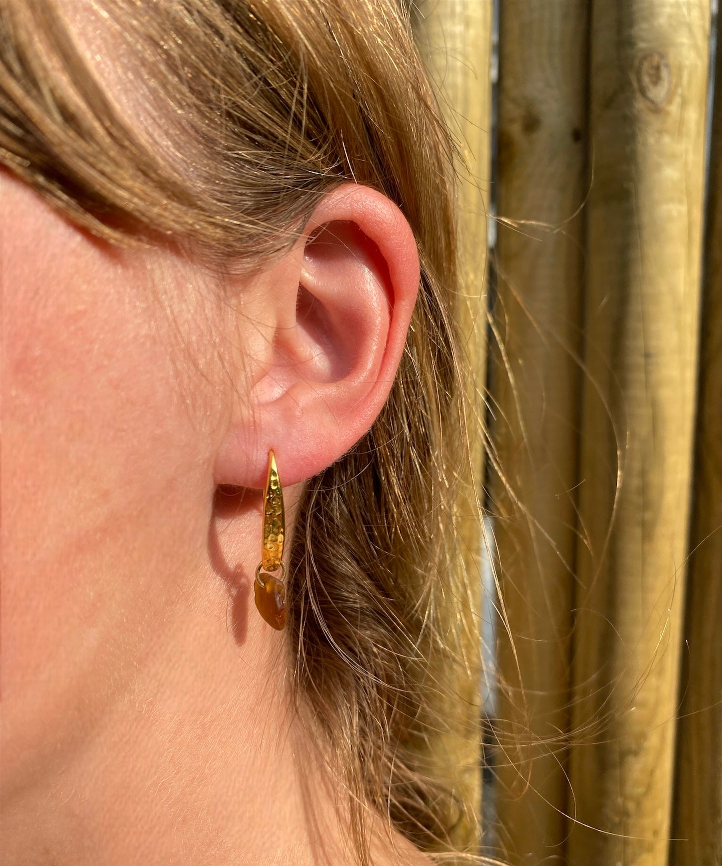 Erophillia ørering guld - brun